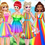 Princess Rainbow Style Fashion